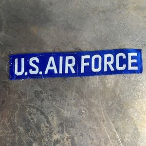 U.S. AIR FORCE blue tape patch, vintage